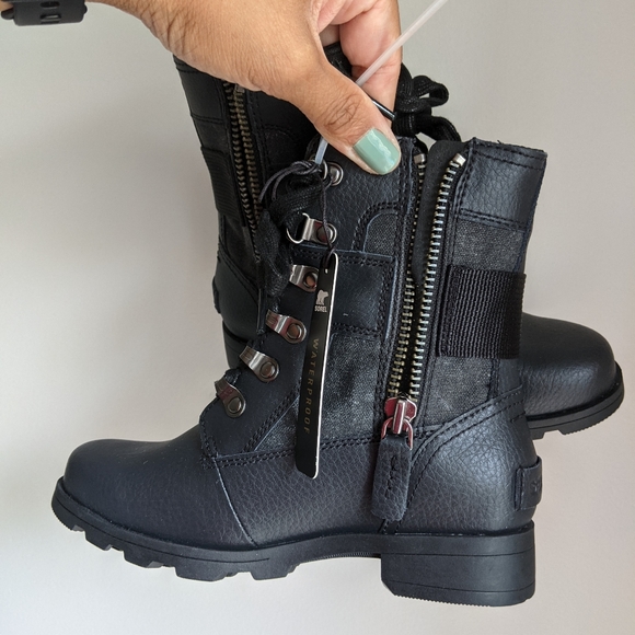 BNWT Sorel Girls Emelie Lace Up Boots - Picture 5 of 9